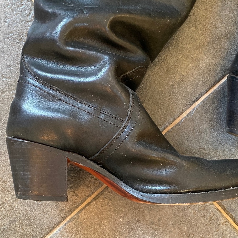 Women's vintage Frye heeled Boots size 10 B - Picture 3 of 8